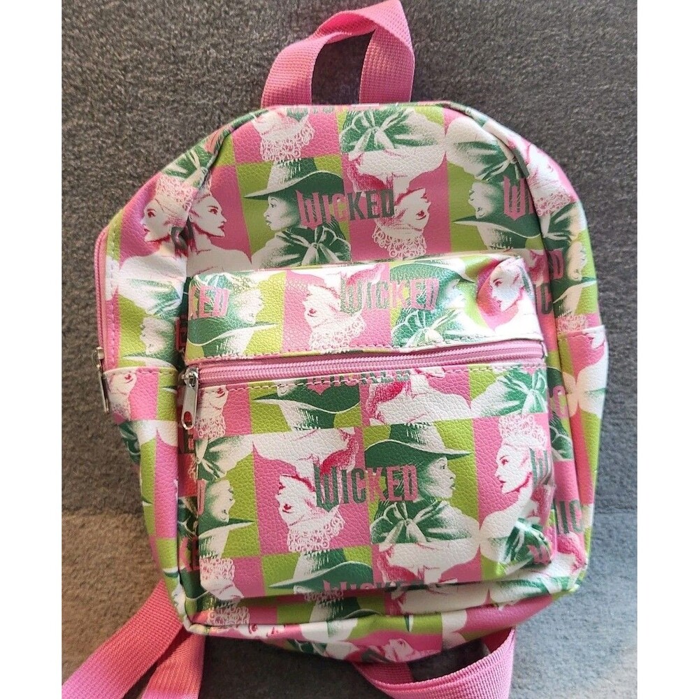 Wicked Mini Back Pack Pink Green New No Tags